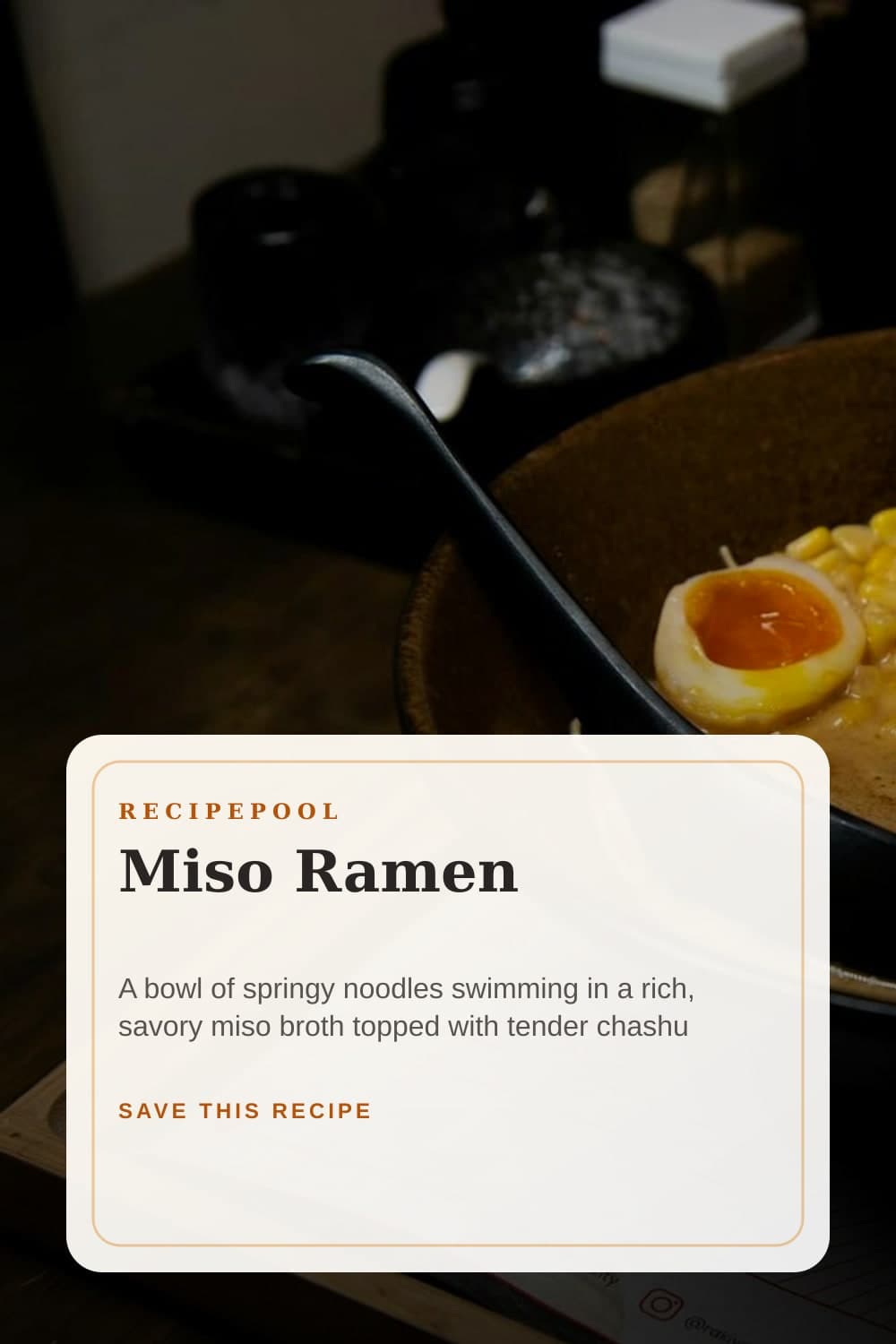Pinterest image for Miso Ramen