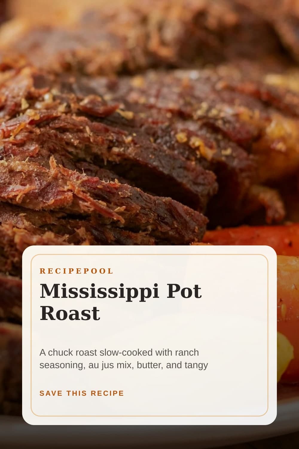 Pinterest image for Mississippi Pot Roast