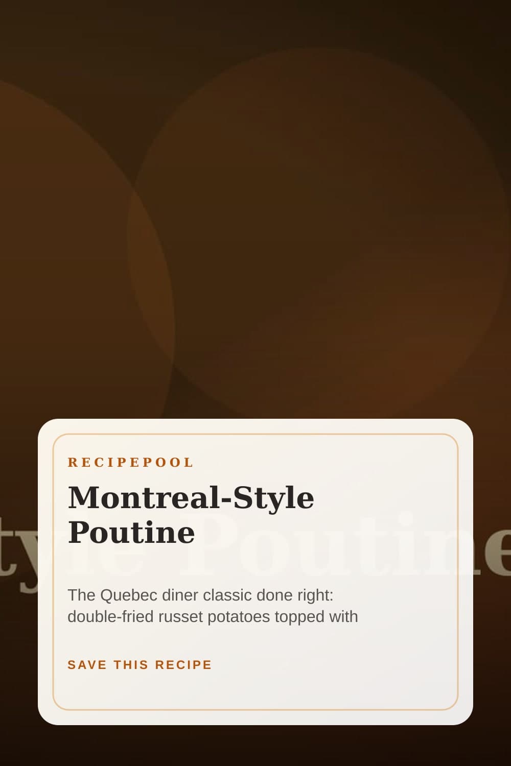 Pinterest image for Montreal-Style Poutine