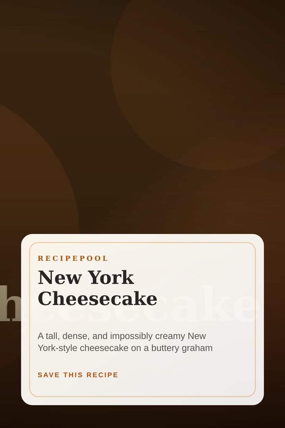 Pinterest image for New York Cheesecake