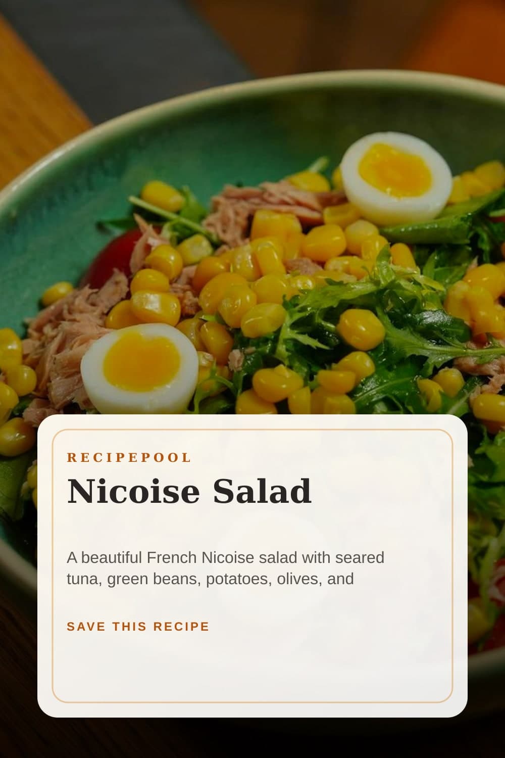 Pinterest image for Nicoise Salad