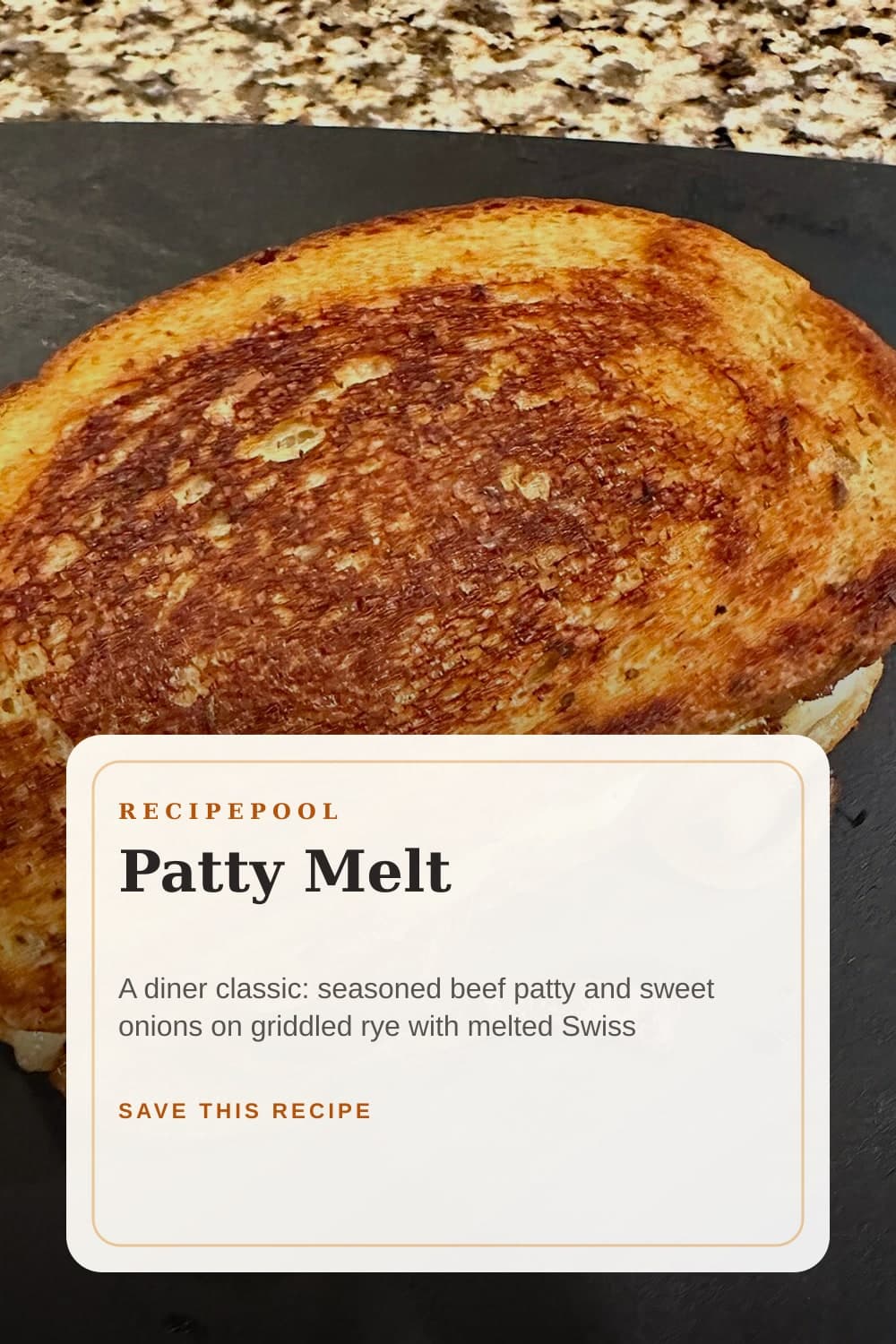 Pinterest image for Patty Melt