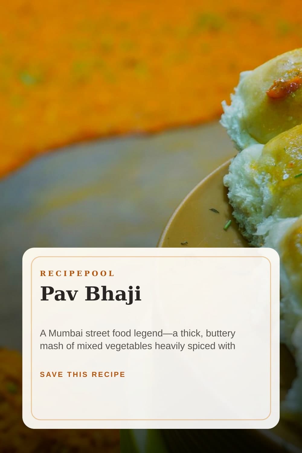 Pinterest image for Pav Bhaji