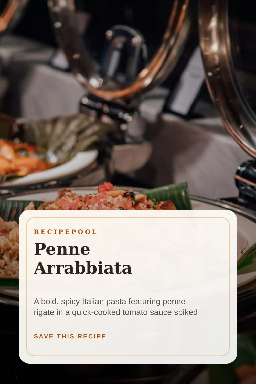 Pinterest image for Penne Arrabbiata