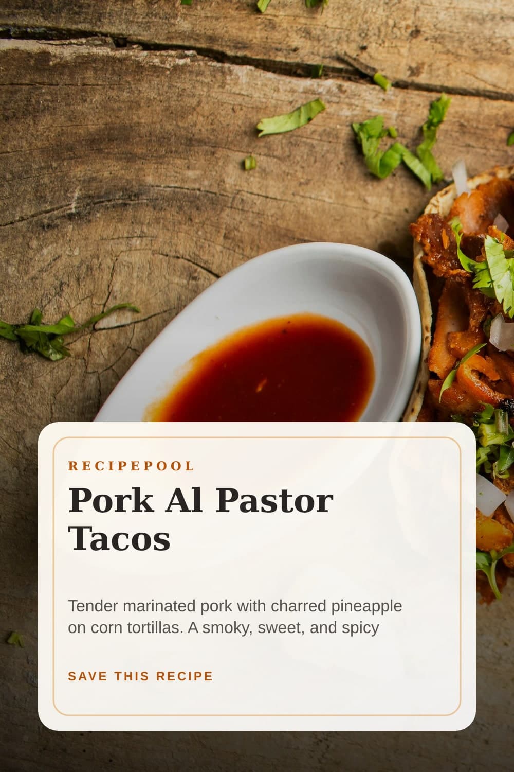 Pinterest image for Pork Al Pastor Tacos
