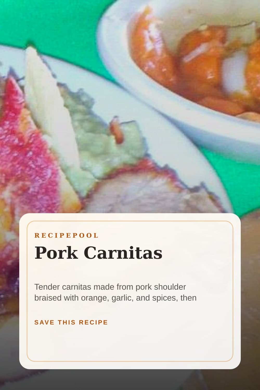 Pinterest image for Pork Carnitas