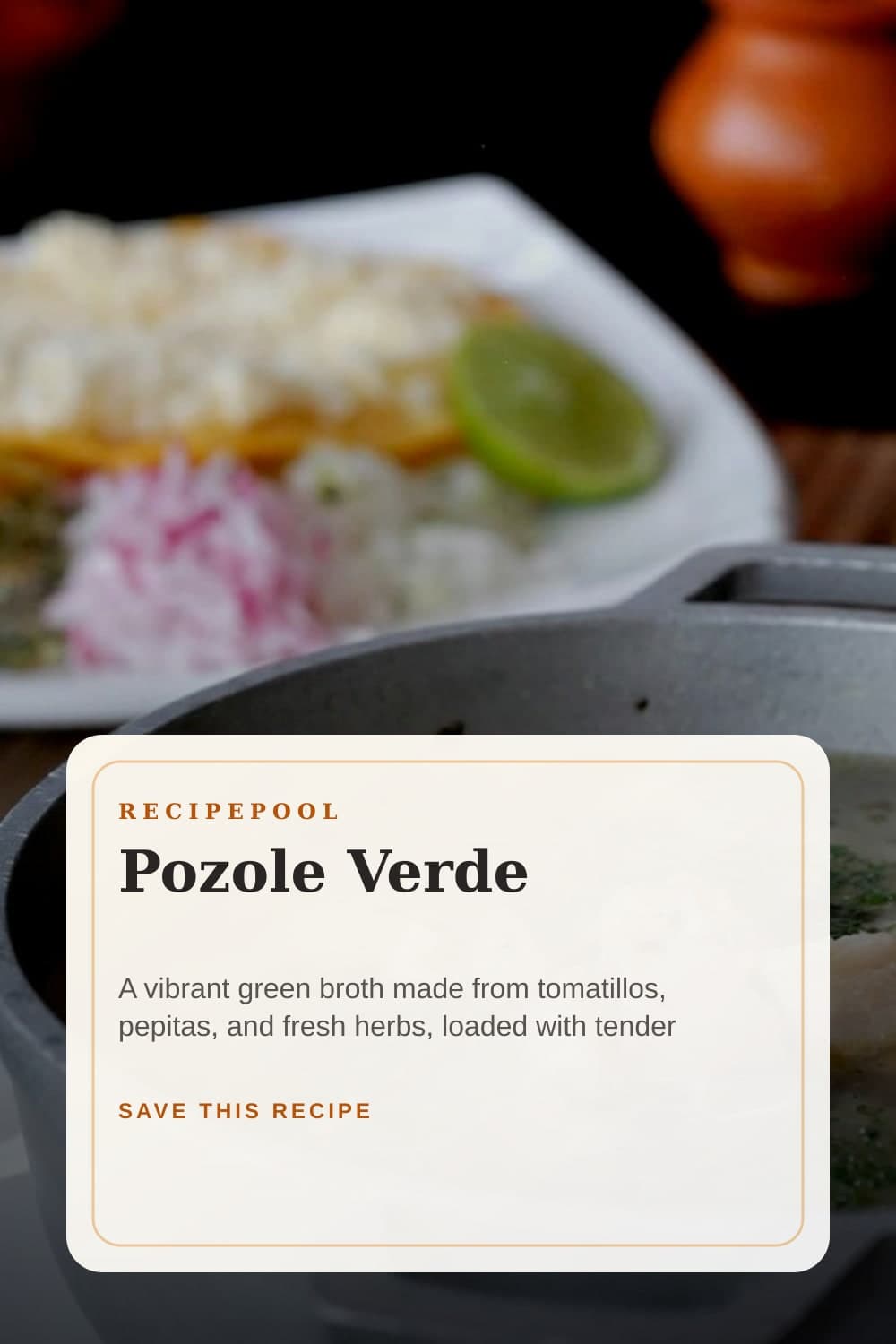 Pinterest image for Pozole Verde