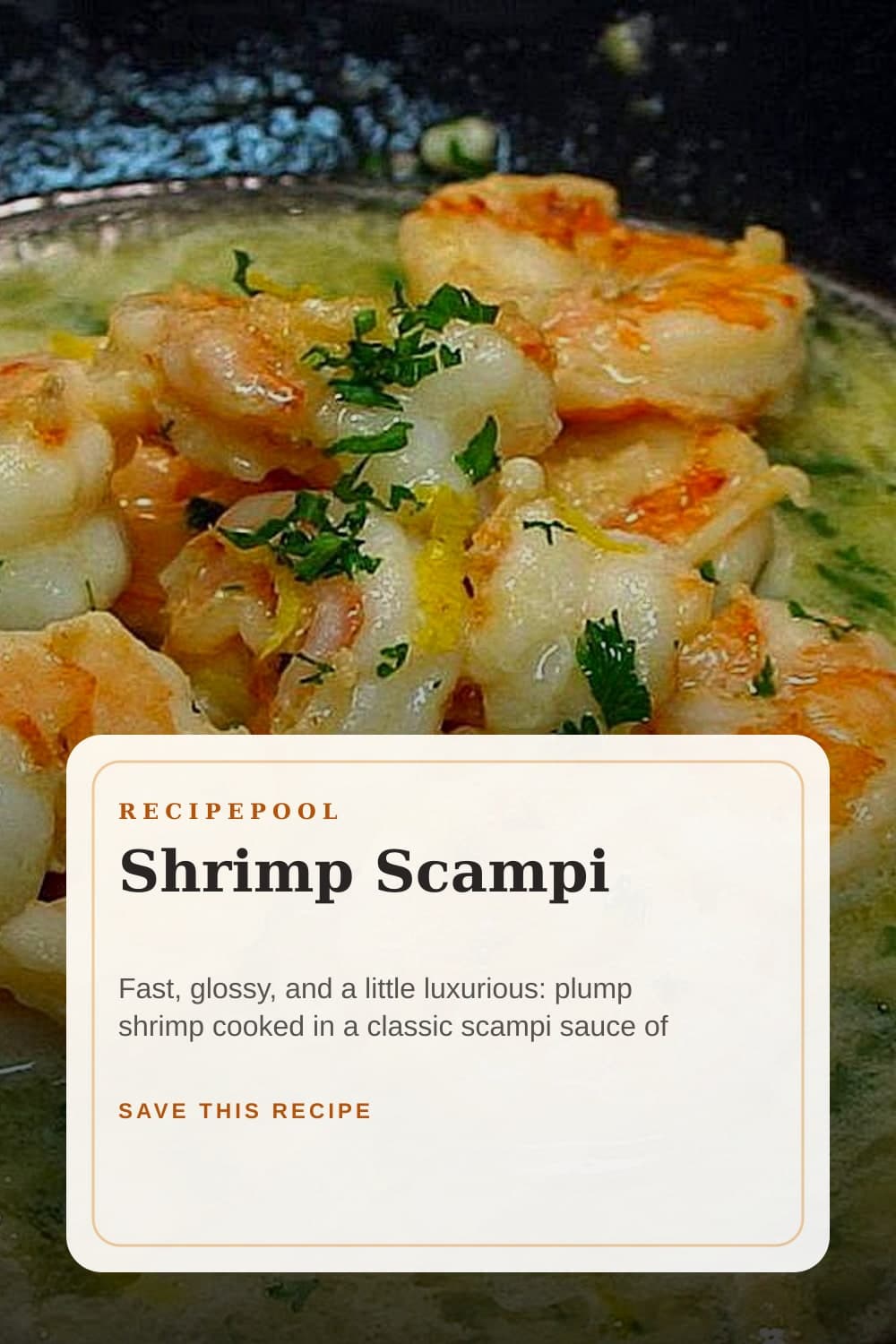 Pinterest image for Shrimp Scampi