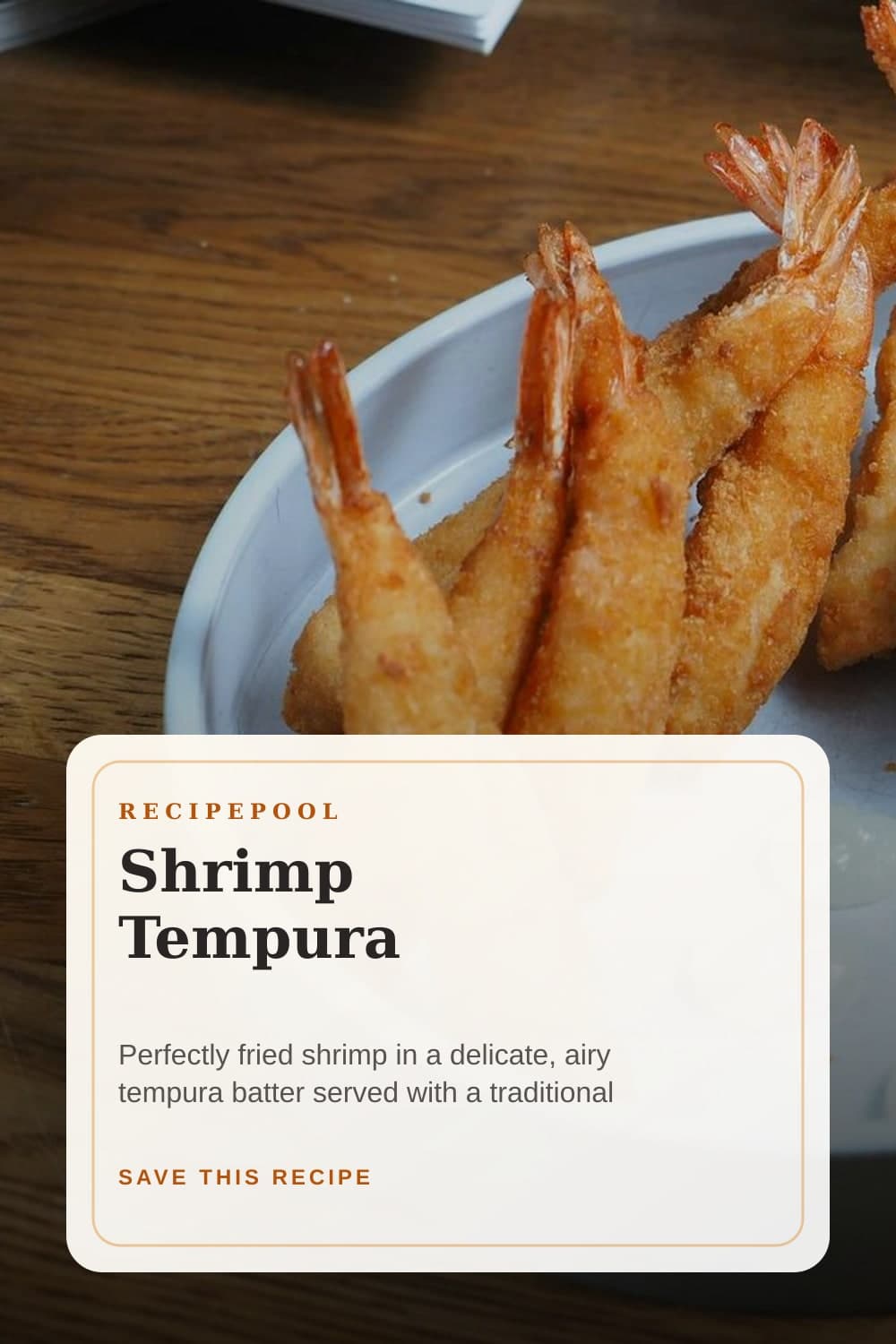 Pinterest image for Shrimp Tempura