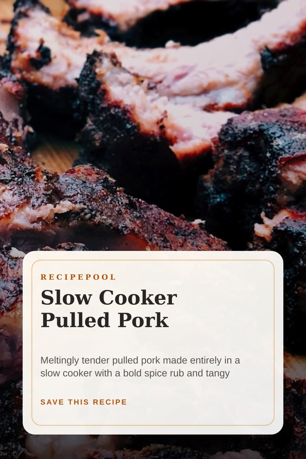 Pinterest image for Slow Cooker Pulled Pork