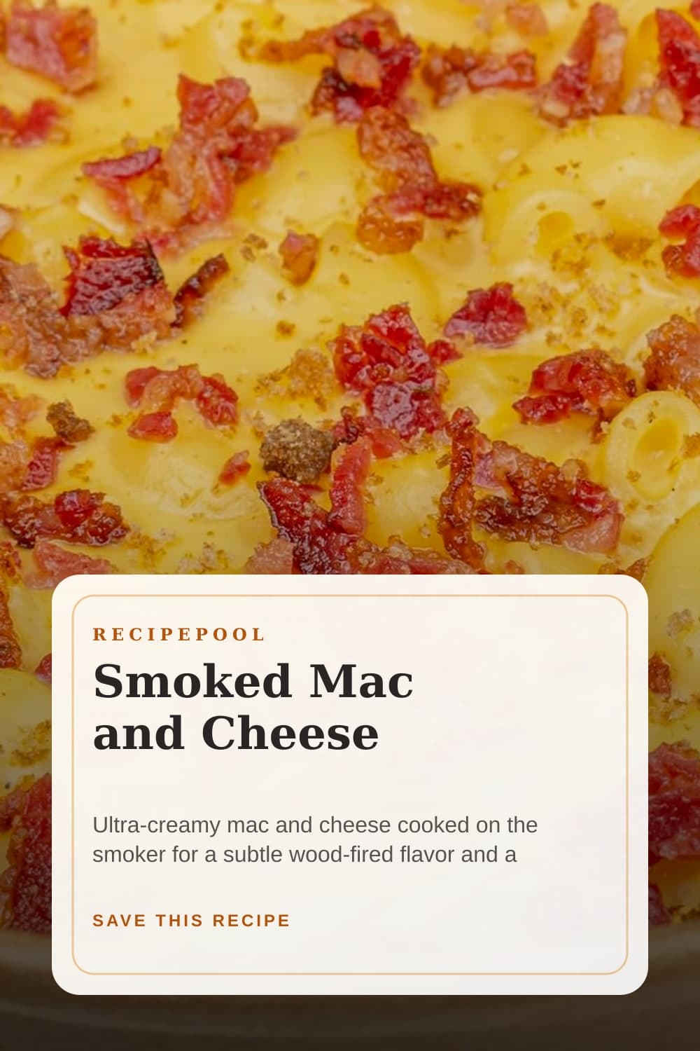 Pinterest image for Smoked Mac and Cheese