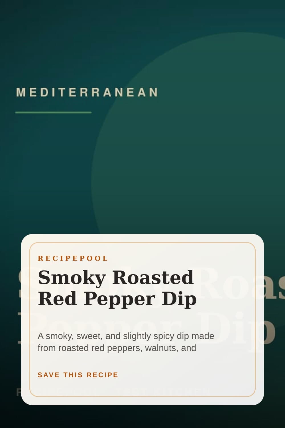 Pinterest image for Smoky Roasted Red Pepper Dip