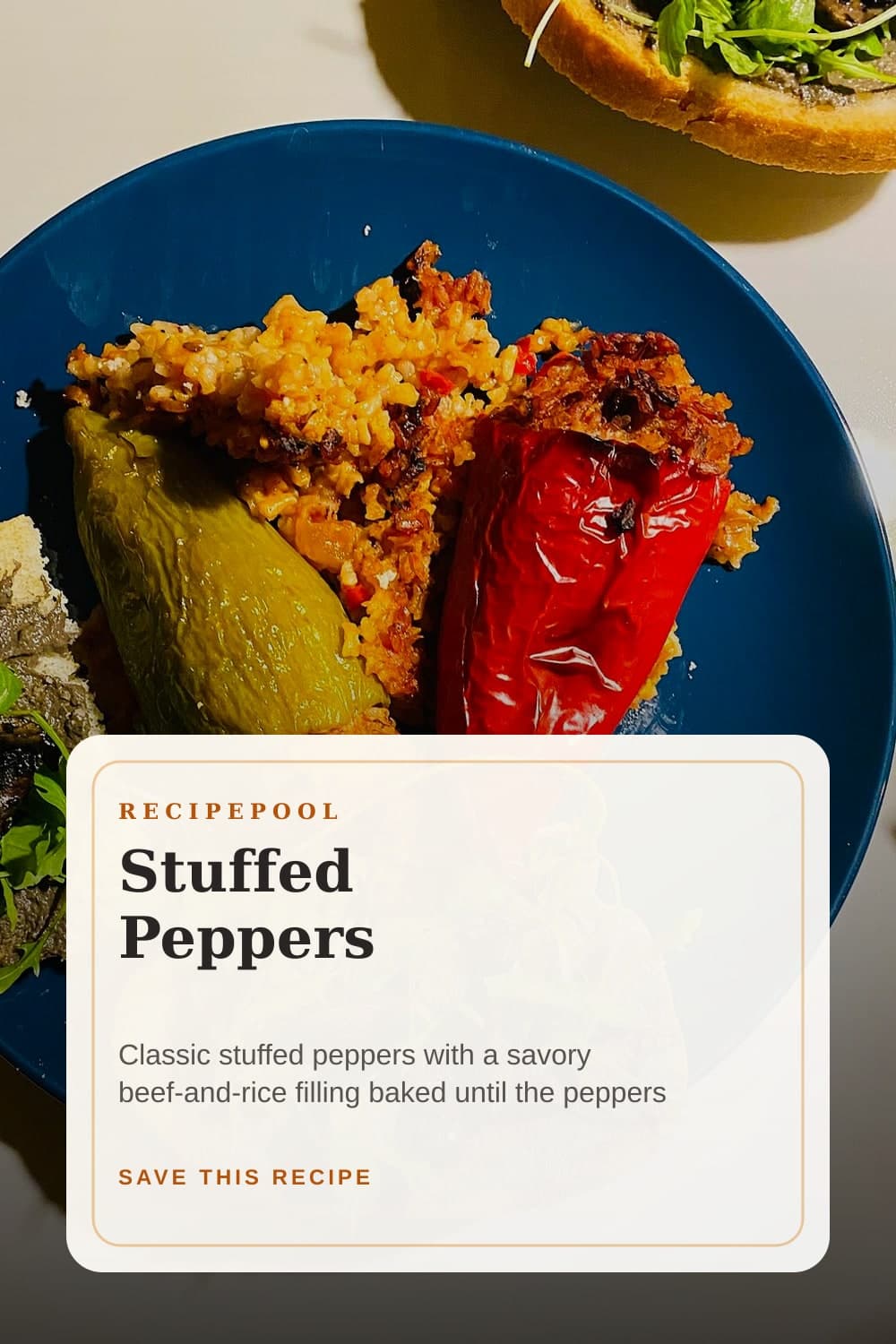 Pinterest image for Stuffed Peppers