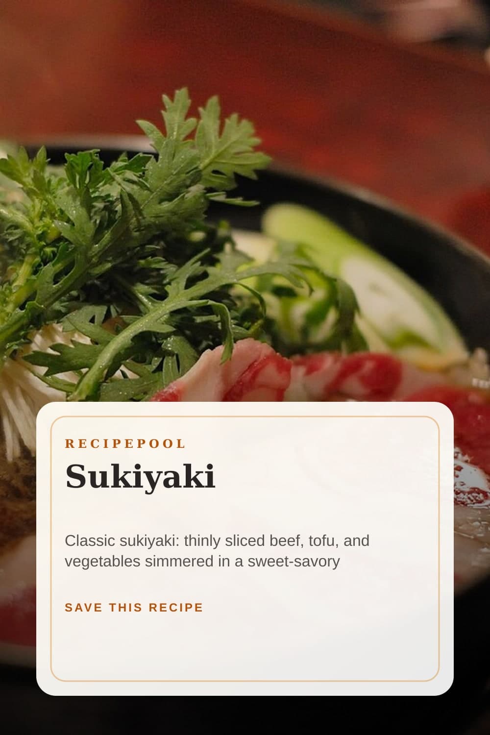 Pinterest image for Sukiyaki