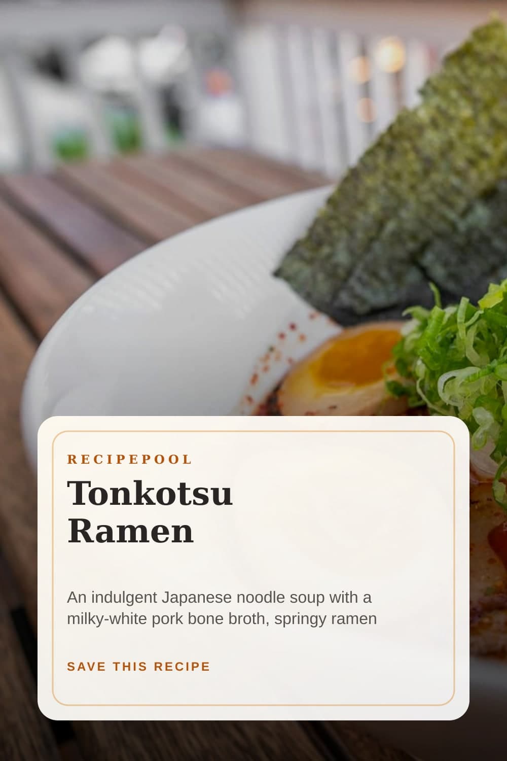 Pinterest image for Tonkotsu Ramen