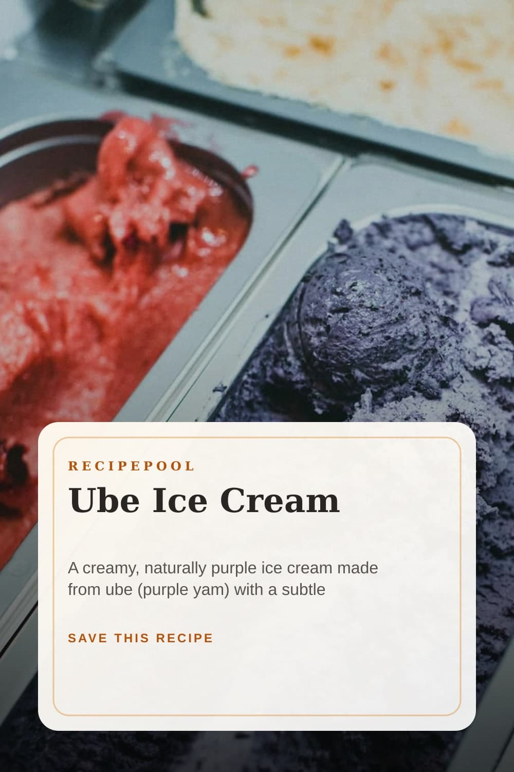 Pinterest image for Ube Ice Cream