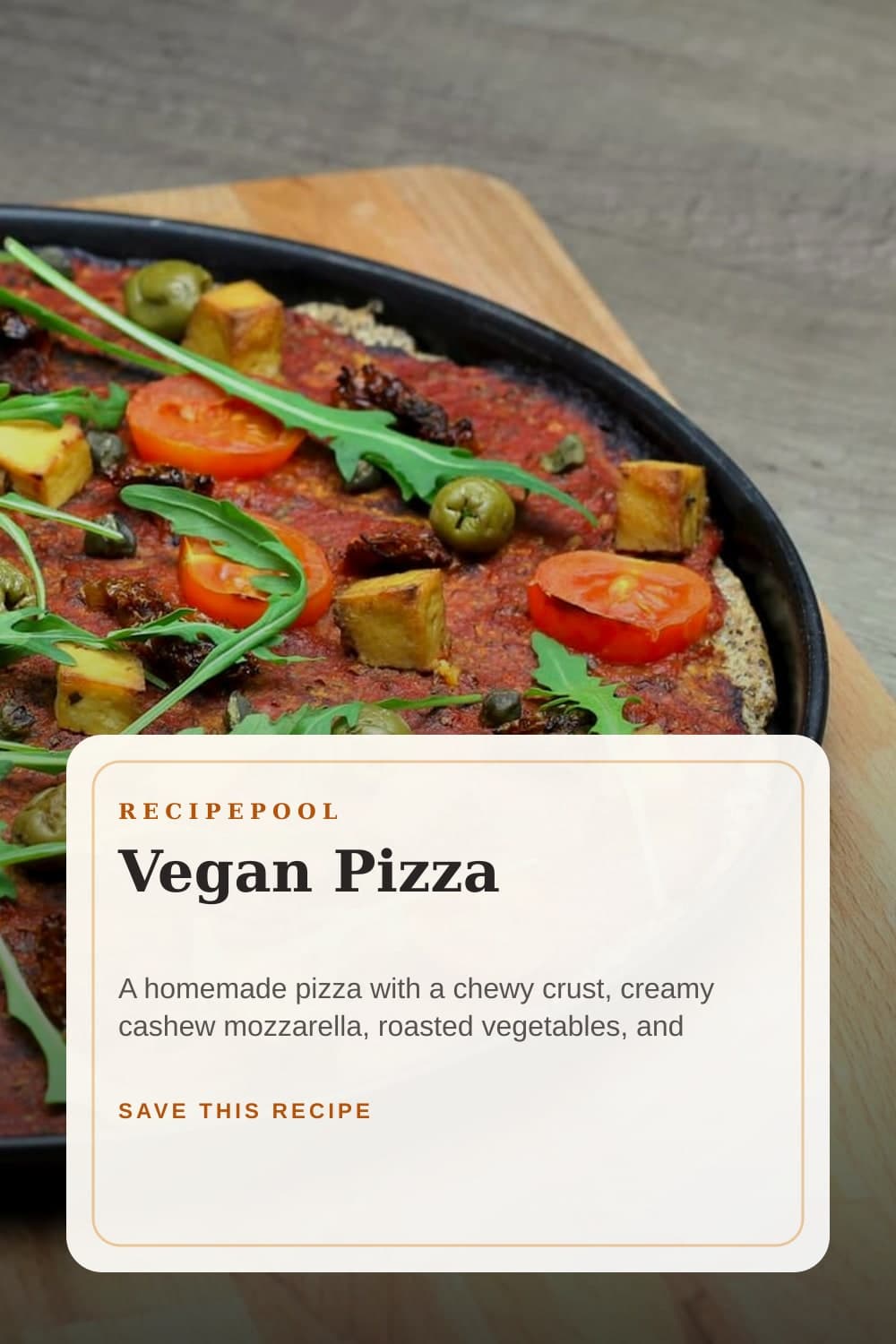 Pinterest image for Vegan Pizza