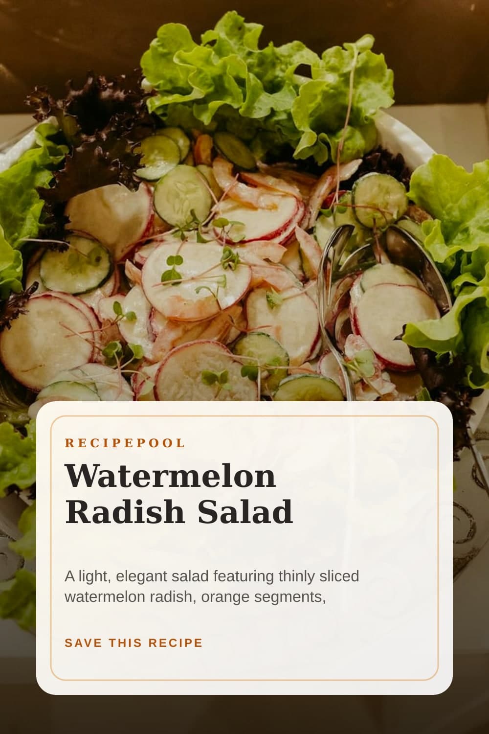 Pinterest image for Watermelon Radish Salad