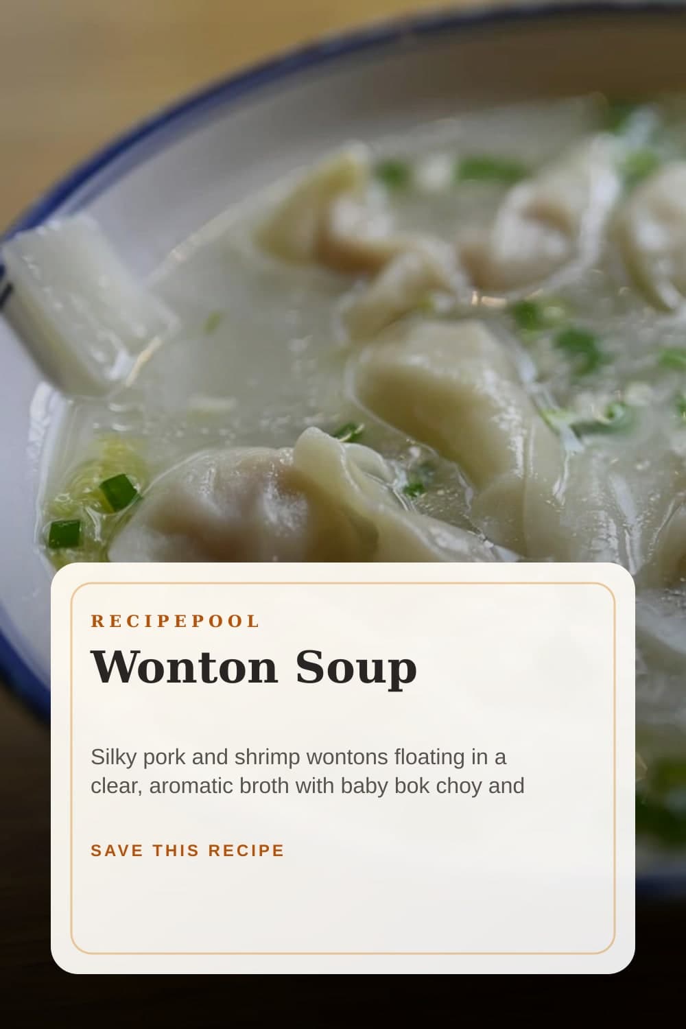 Pinterest image for Wonton Soup
