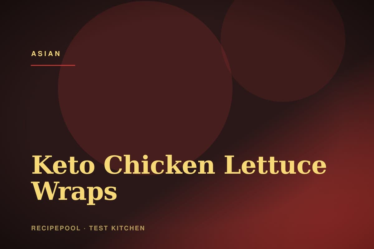 Keto chicken lettuce wraps filled with savory ground chicken and vegetables
