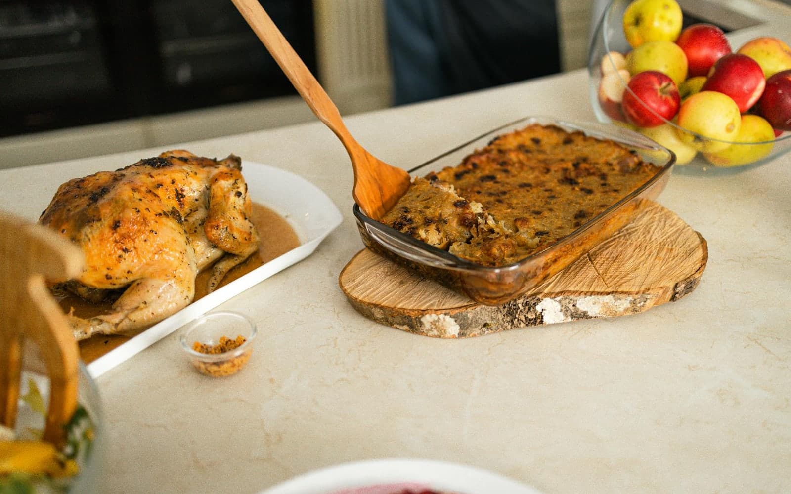 Poppy Seed Chicken Casserole finished dish