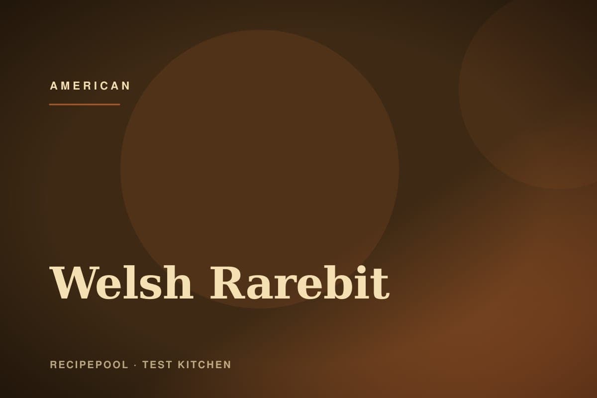 Welsh rarebit on toast with glossy melted cheese sauce and blistered top