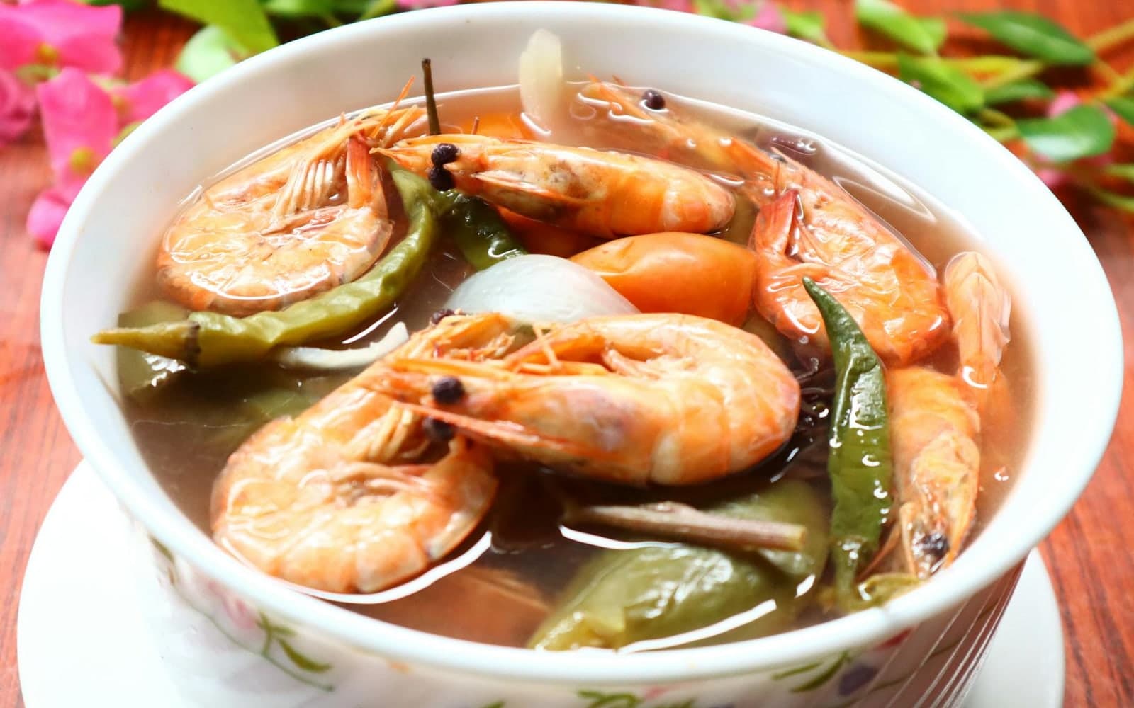 Filipino Sinigang finished dish