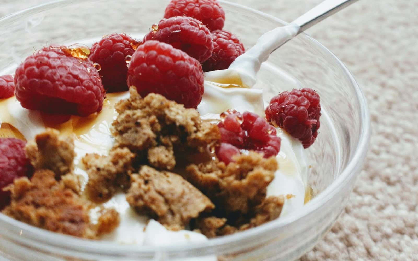 Greek Yogurt Berry Parfait finished dish