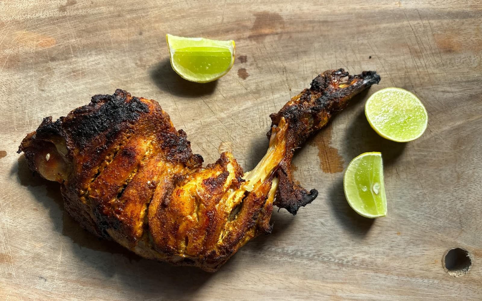 Indian Tandoori Chicken Sheet Pan finished dish