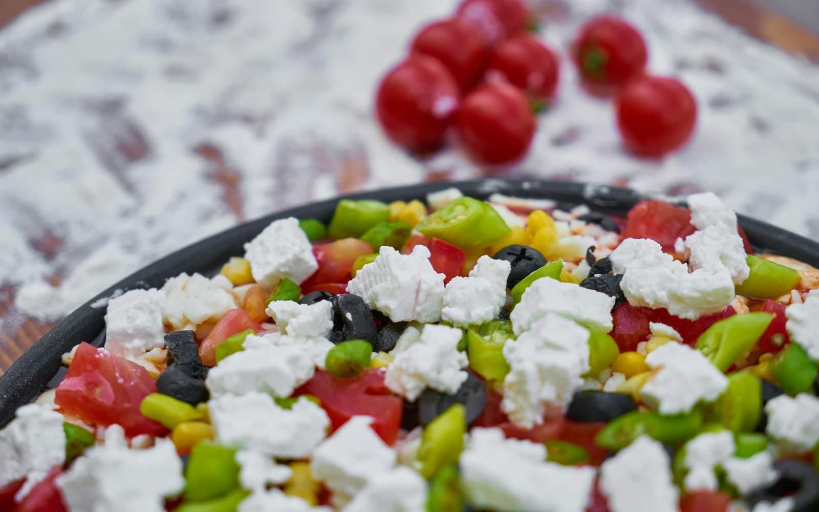 Mediterranean Baked Feta Rice finished dish