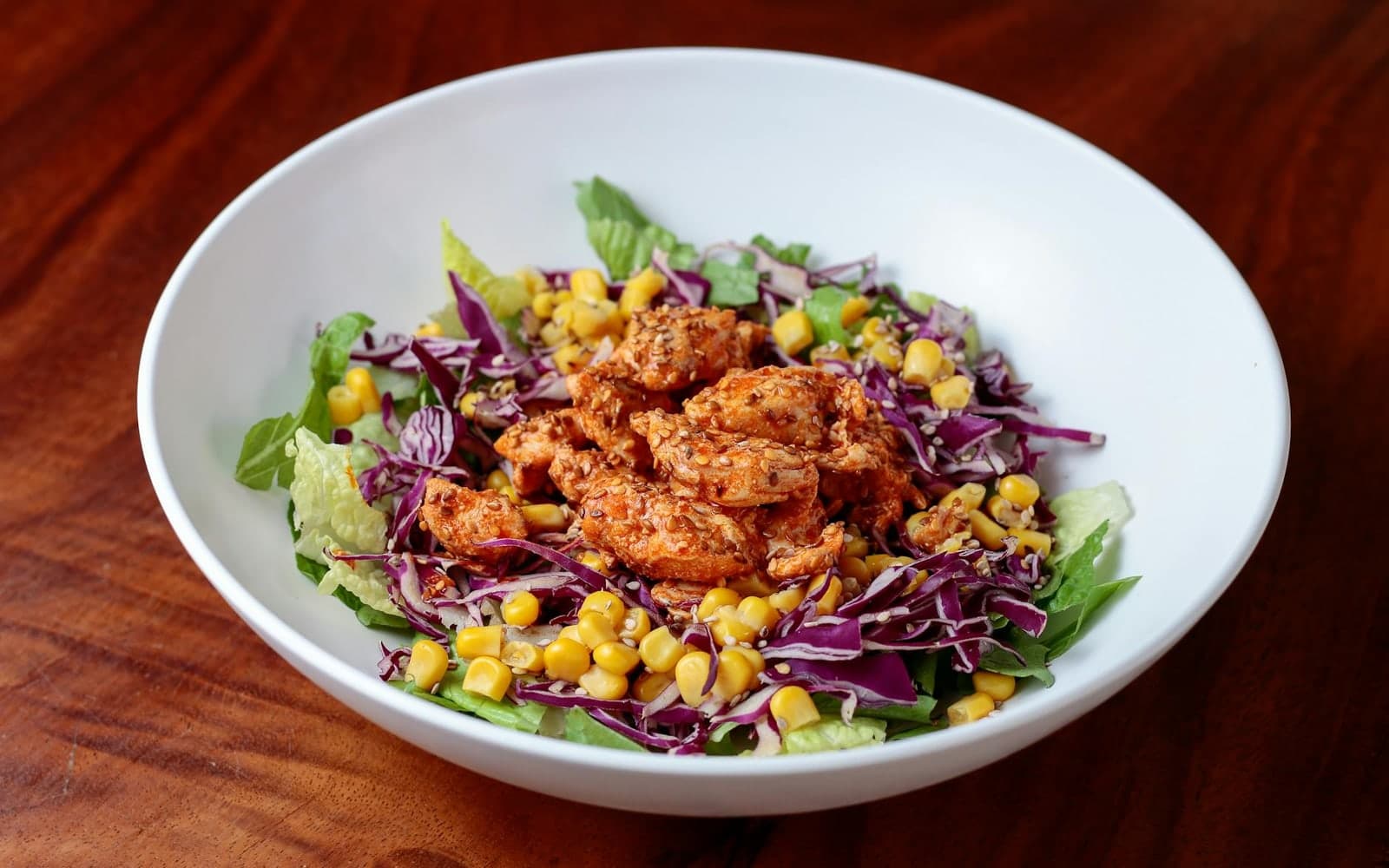 Mexican Street Corn Salad finished dish