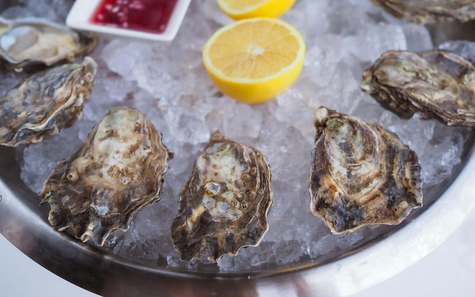 Oysters Rockefeller finished dish