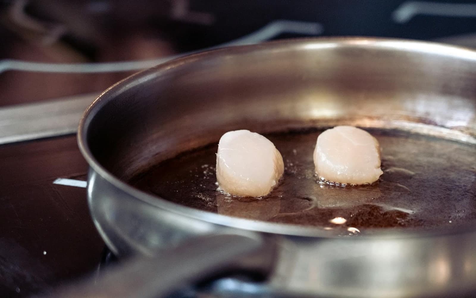 Seared Scallops with Brown Butter finished dish