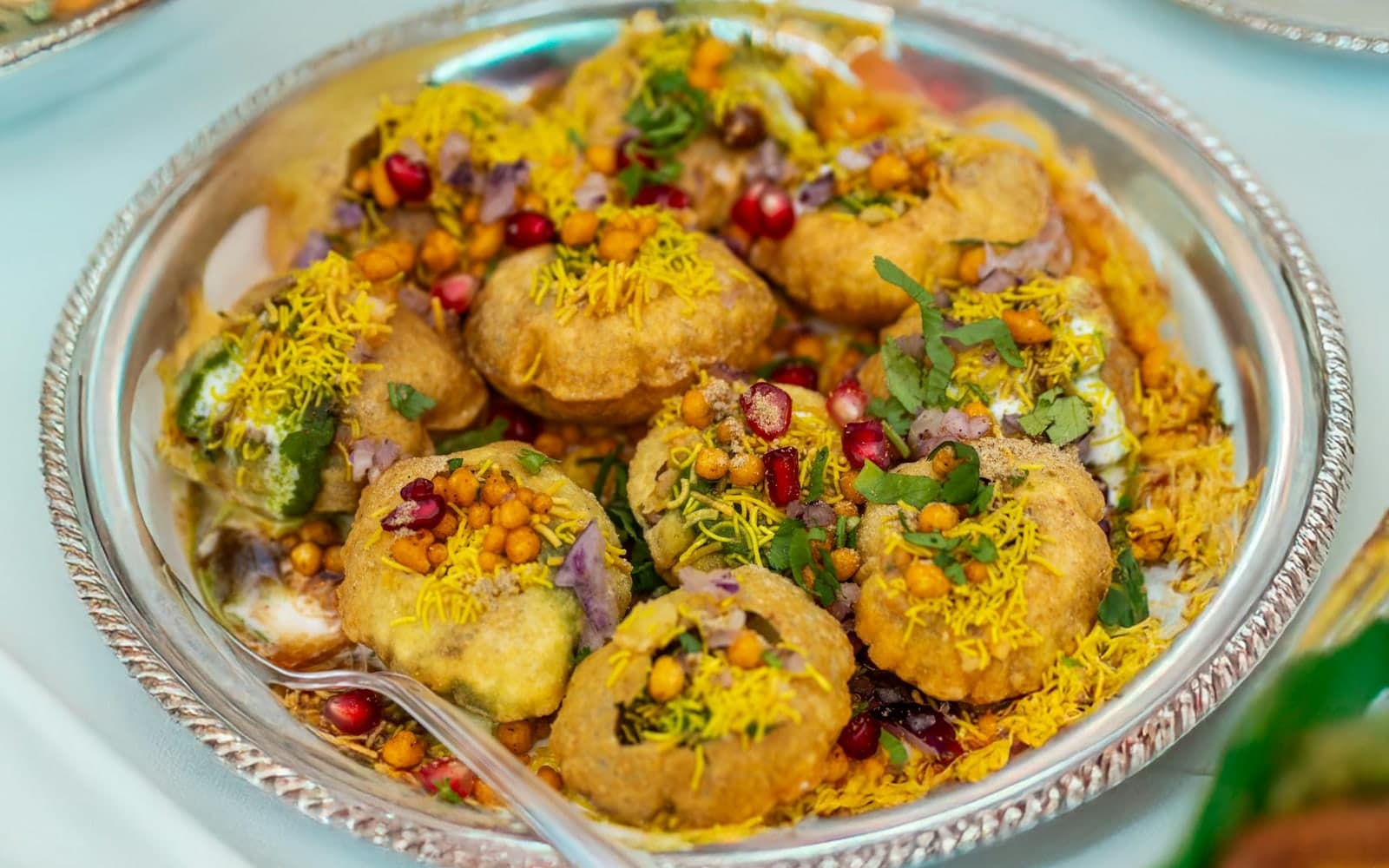 Sev Puri finished dish
