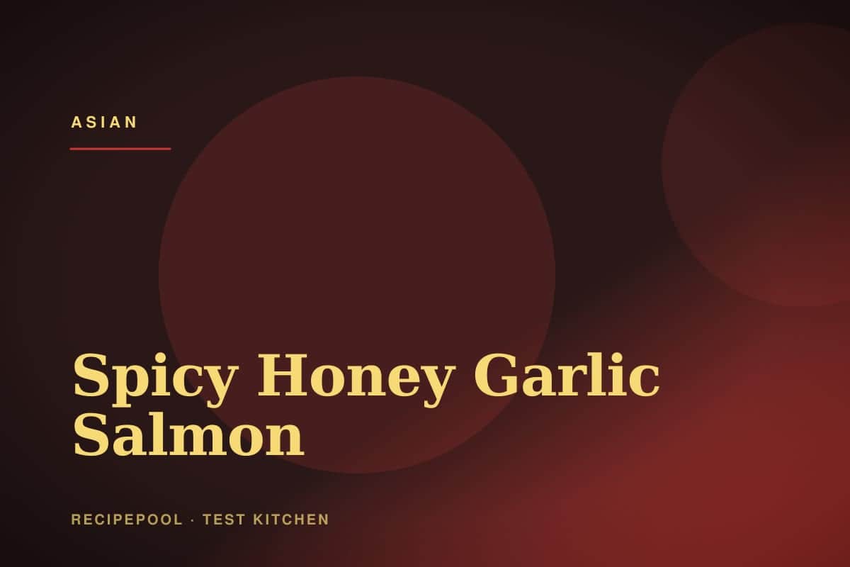 Spicy honey garlic salmon fillets with caramelized glaze and sesame seeds