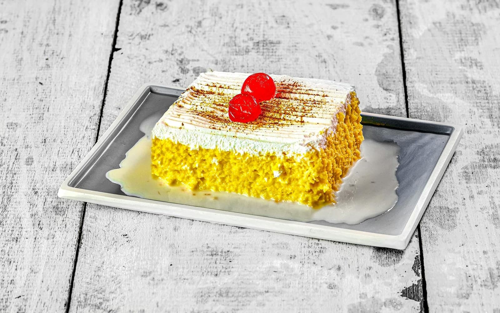 Tres Leches Cake finished dish