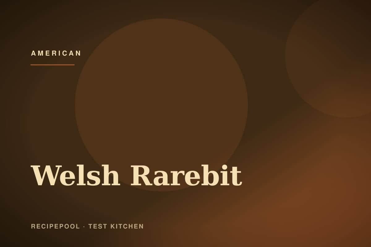 Welsh rarebit on toast with glossy melted cheese sauce and blistered top