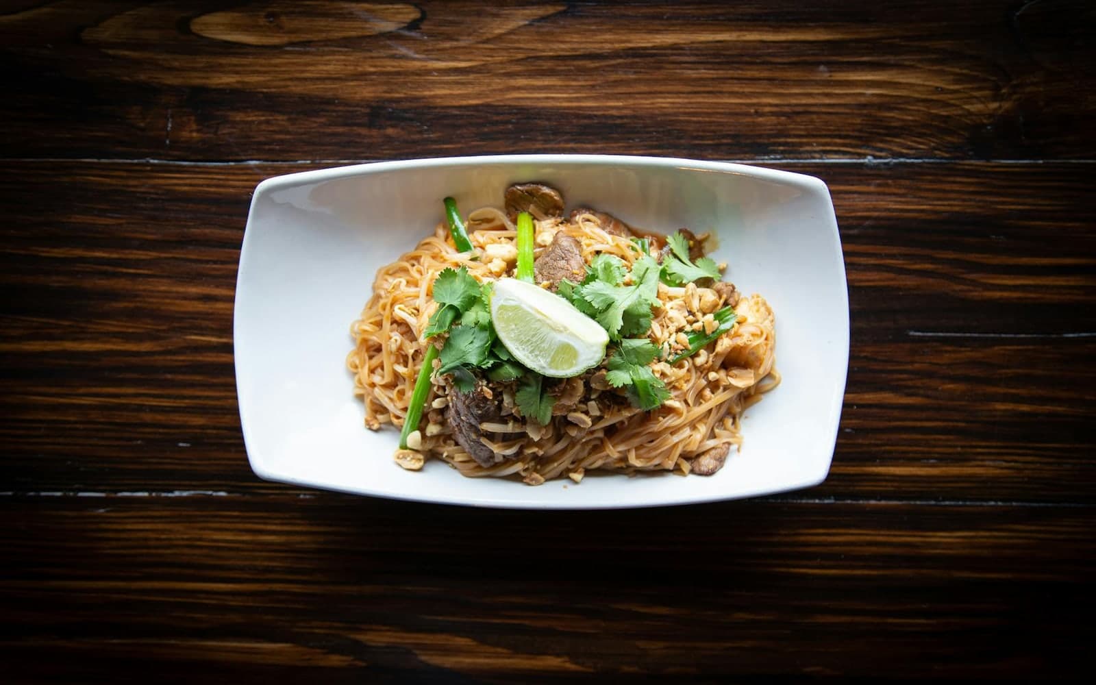 Zucchini Noodle Pad Thai finished dish