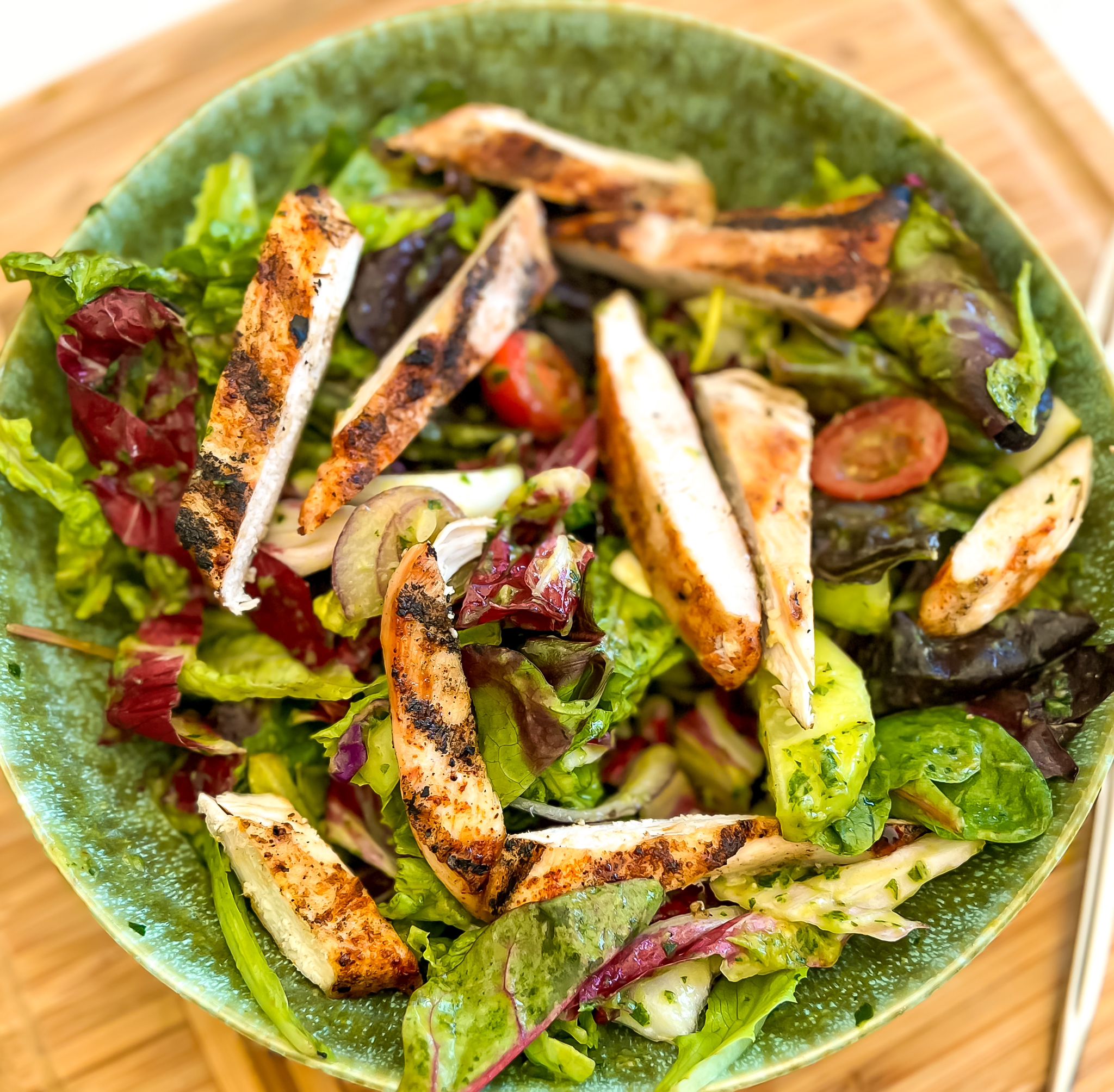 Green Goddess Grilled Chicken Salad