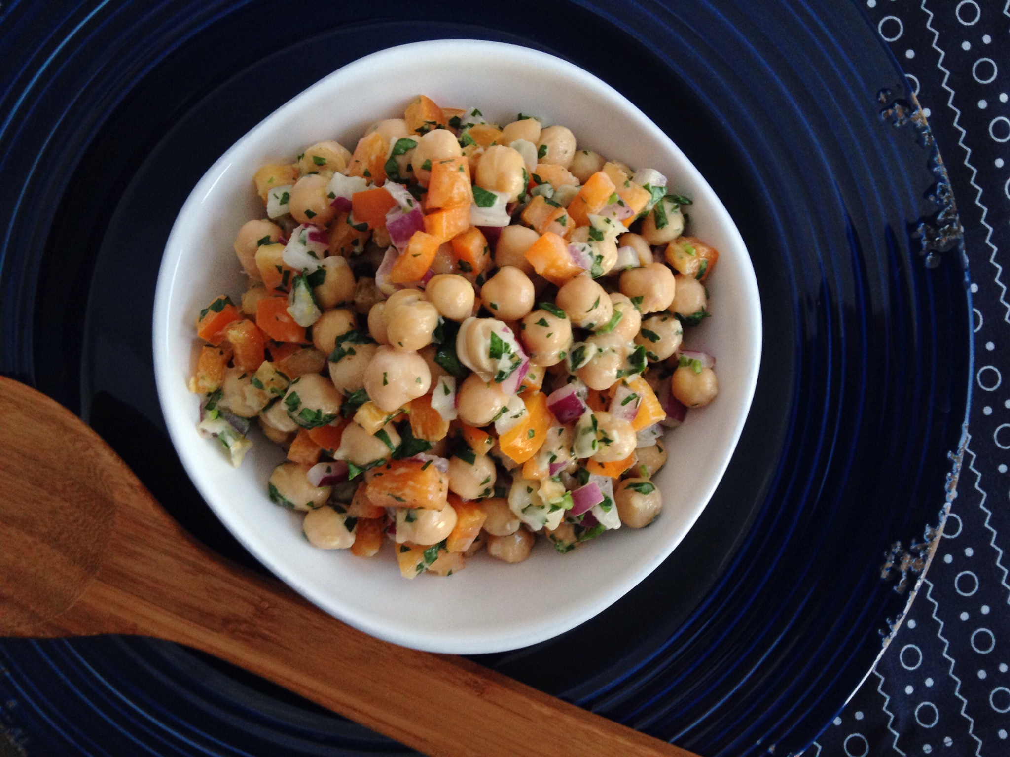 Creamy Tahini Chickpea Salad