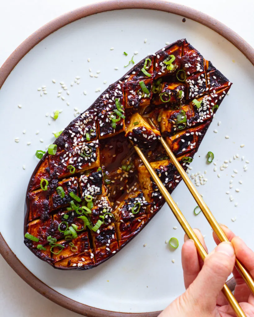 Miso Glazed Eggplant