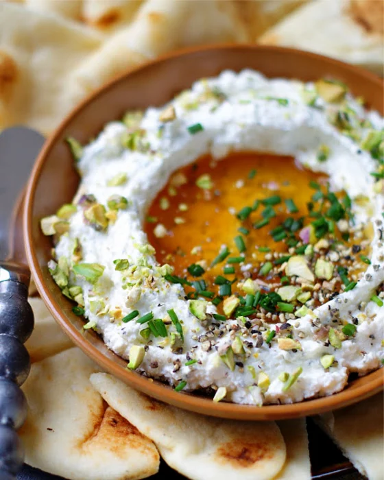 Whipped Feta with Honey and Herbs