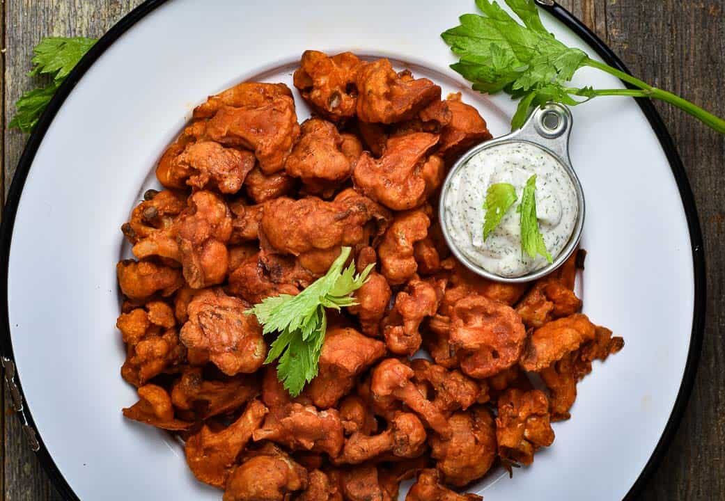 Vegan Buffalo Cauliflower Wings