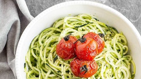 Zucchini Noodles with Creamy Avocado Sauce